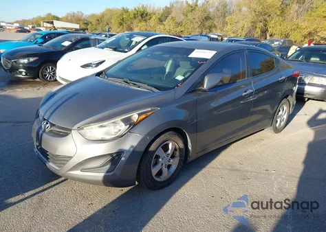 2014 Hyundai Elantra Se from USA, damaged, VIN 5NPDH4AE7EH484691